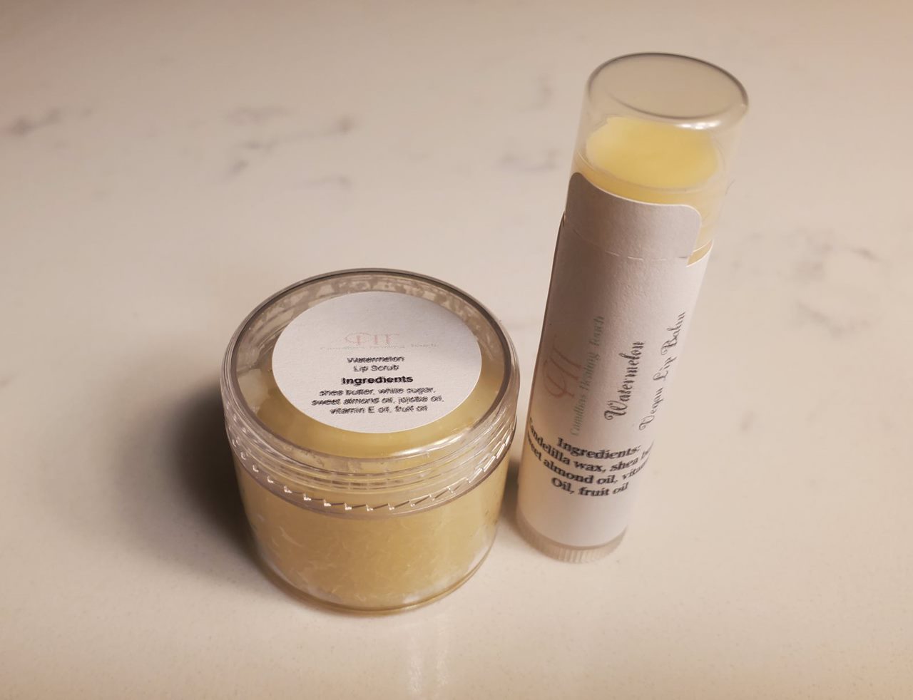 Lip Scrub and Lip Balm Set